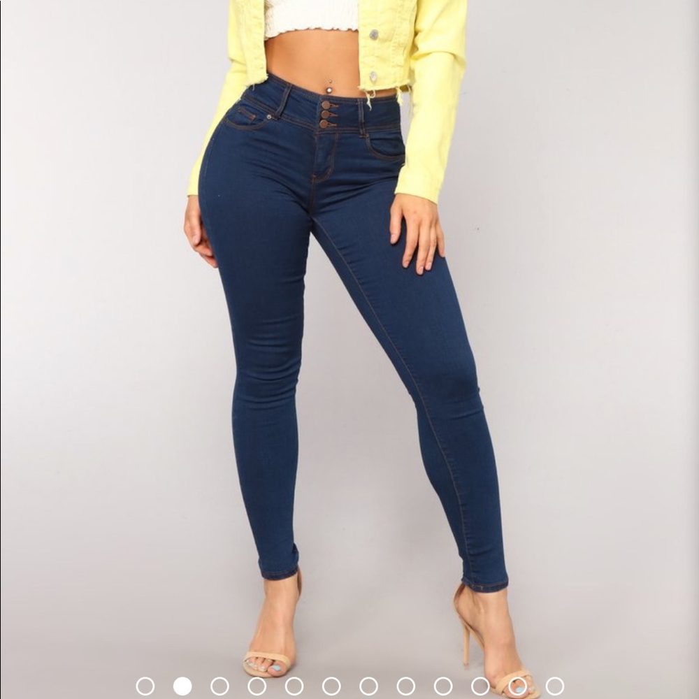 Fashion nova dark skinny butt lift jeans